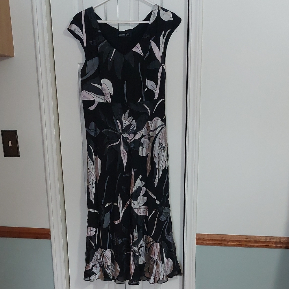 Women's Black Floral Dress